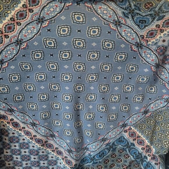 Womens tops set of 2 soft roll tab sleeves with collar v-neck cotton poly size s - Picture 11 of 16